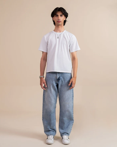 Light Blue Straight Leg