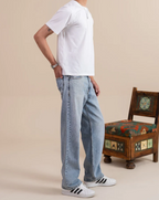 Light Blue Straight Leg