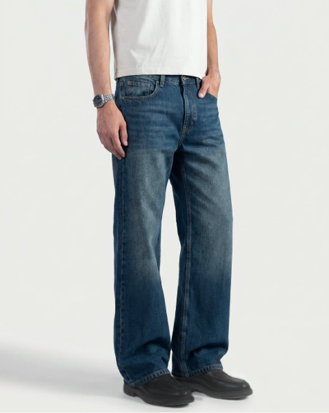 Dark Blue Straight Leg