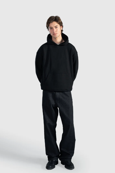 Raw Black Straight Leg