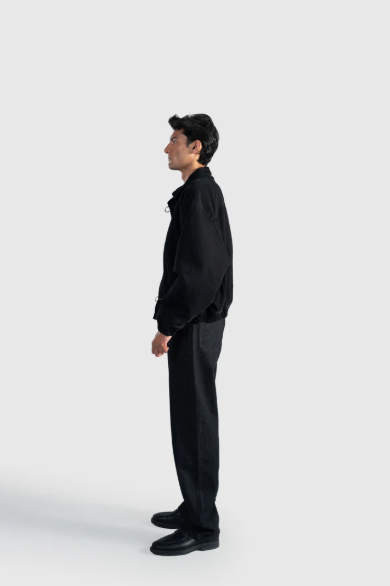 Raw Black Straight Leg
